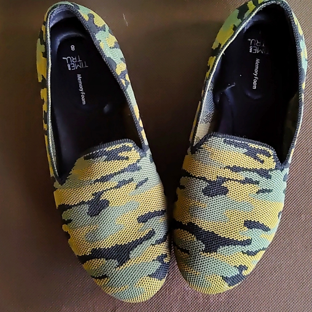Time and tru camo slip ons